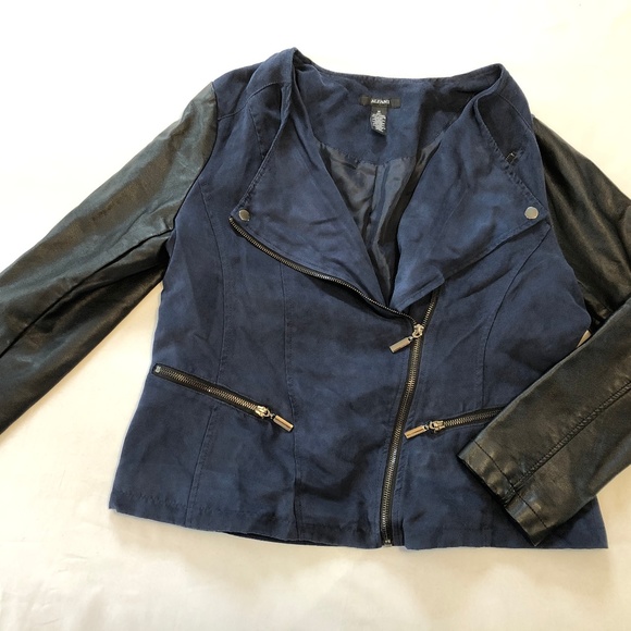 Alfani Jackets & Blazers - ALFANI Asymmetrical Suede & Leather Jacket - M